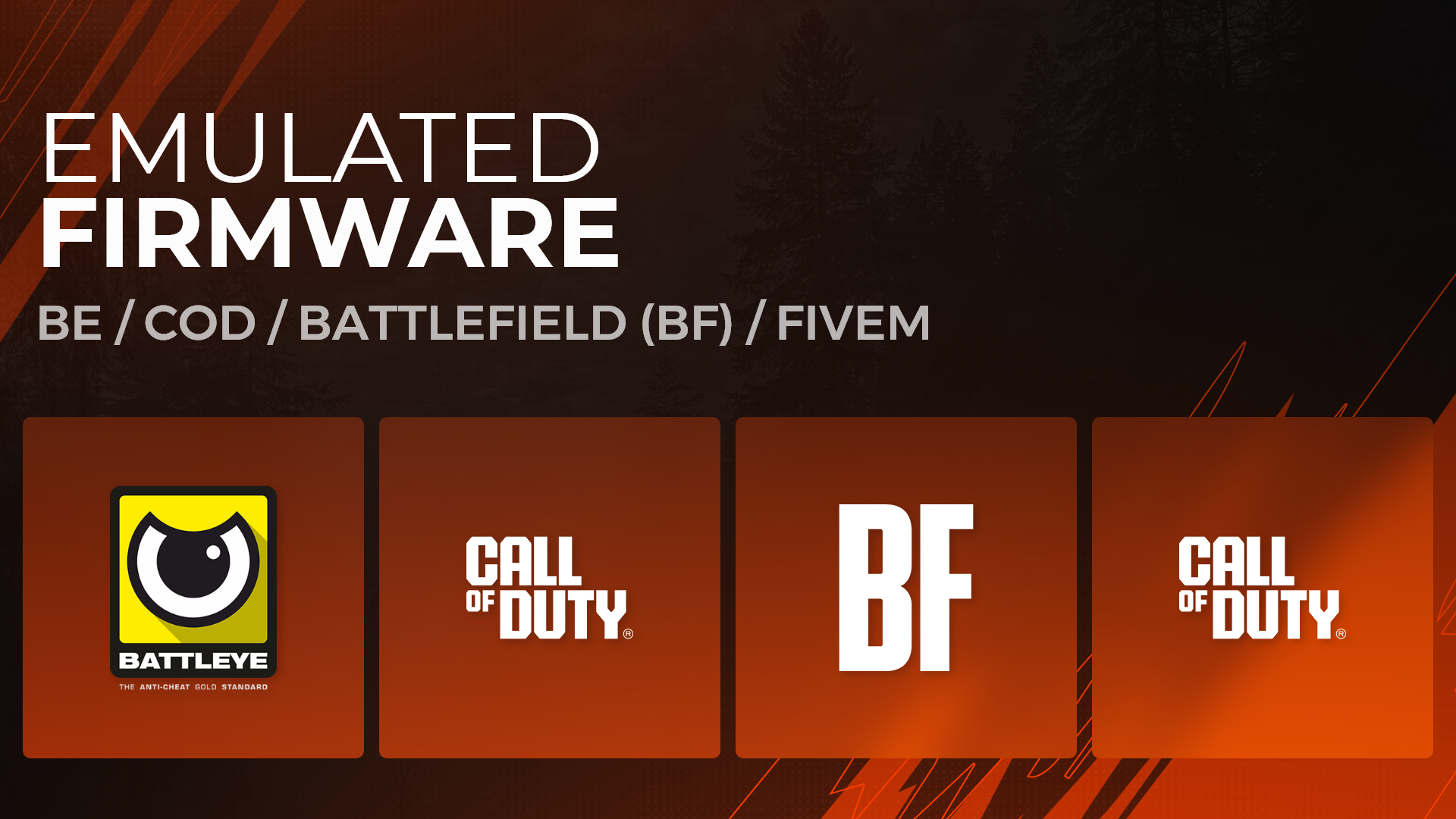 1:1 Emulated FW - BE / EAC / COD